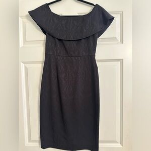 Donna Morgan size 4 off shoulder black dress